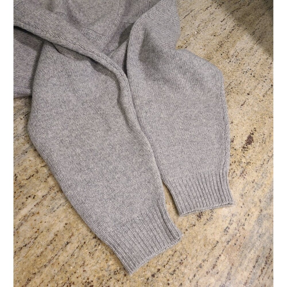 Vtg APART Sweater Men’s L Propeller Blade Look Gray Base Lambs Wool Nylon Blend - Picture 13 of 16